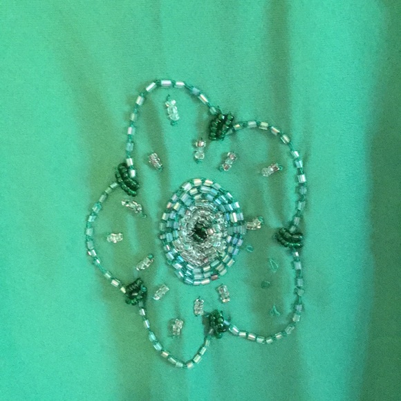 Floral Beaded Flared Skirt - Picture 3 of 3